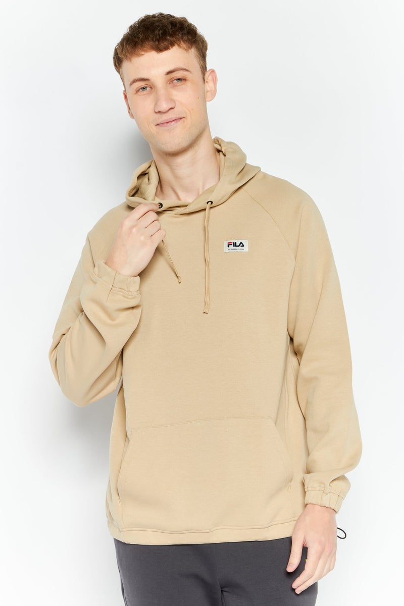 FILA Men Sportswear Fit Long Sleeve Training Hoodies, Beige - Image 1